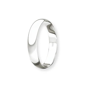 Argolla Matrimonio de Oro Blanco 18kt Inglés Bari de 3,0mm