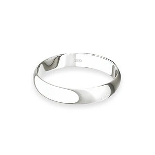 Argolla Matrimonio de Oro Blanco 18kt Inglés Bari de 3,0mm