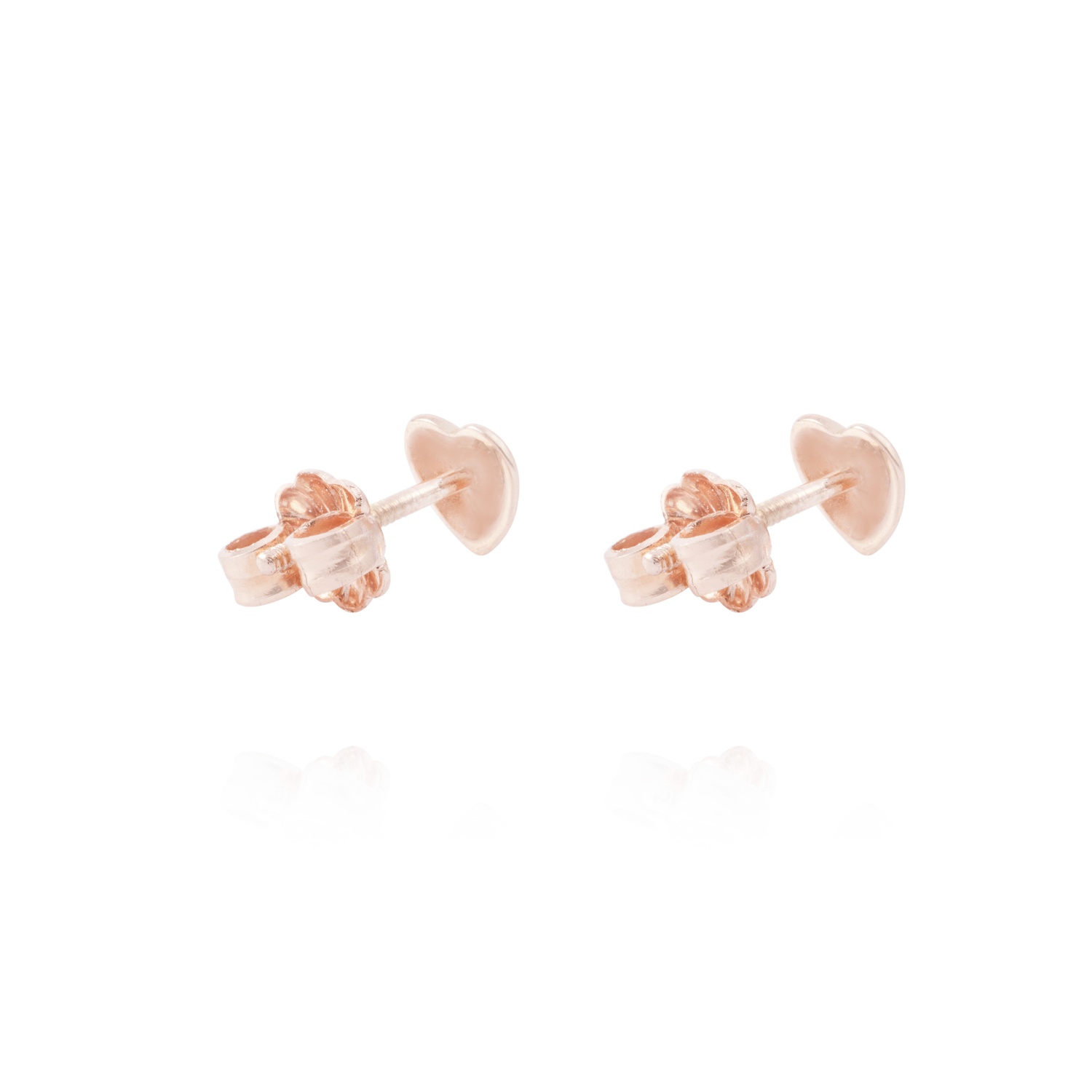 Aros Oro Miel 18kt  Corazón 3