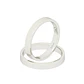 Par Argollas Matrimonio de Platino Tubo Ferrada de 3,5mm - Miniatura 1