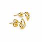 Aros Oro Amarillo 18kt Corazón Circonita - Miniatura 2