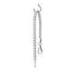 Pulsera de Plata Esterlina 925 Serpiente Circon Plateada - Miniatura 3