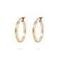 Aros de Oro 18kt Argolla Biseladas - Miniatura 1