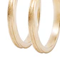 Aros de Oro 18kt Argolla Biseladas - Miniatura 2