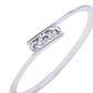Anillo de Plata Esterlina Tres Circones en Línea - Miniatura 2