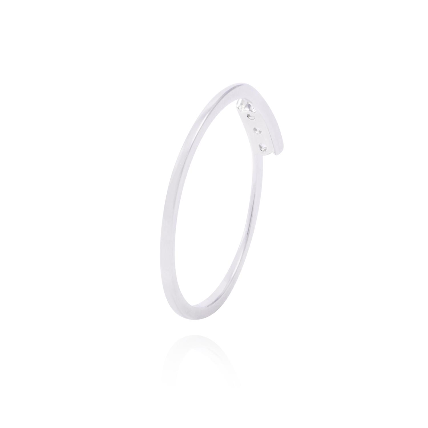 Anillo de Plata Esterlina Tres Circones en Línea 3