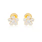 Aros de Oro 18kt Roseta Circonita - Miniatura 1