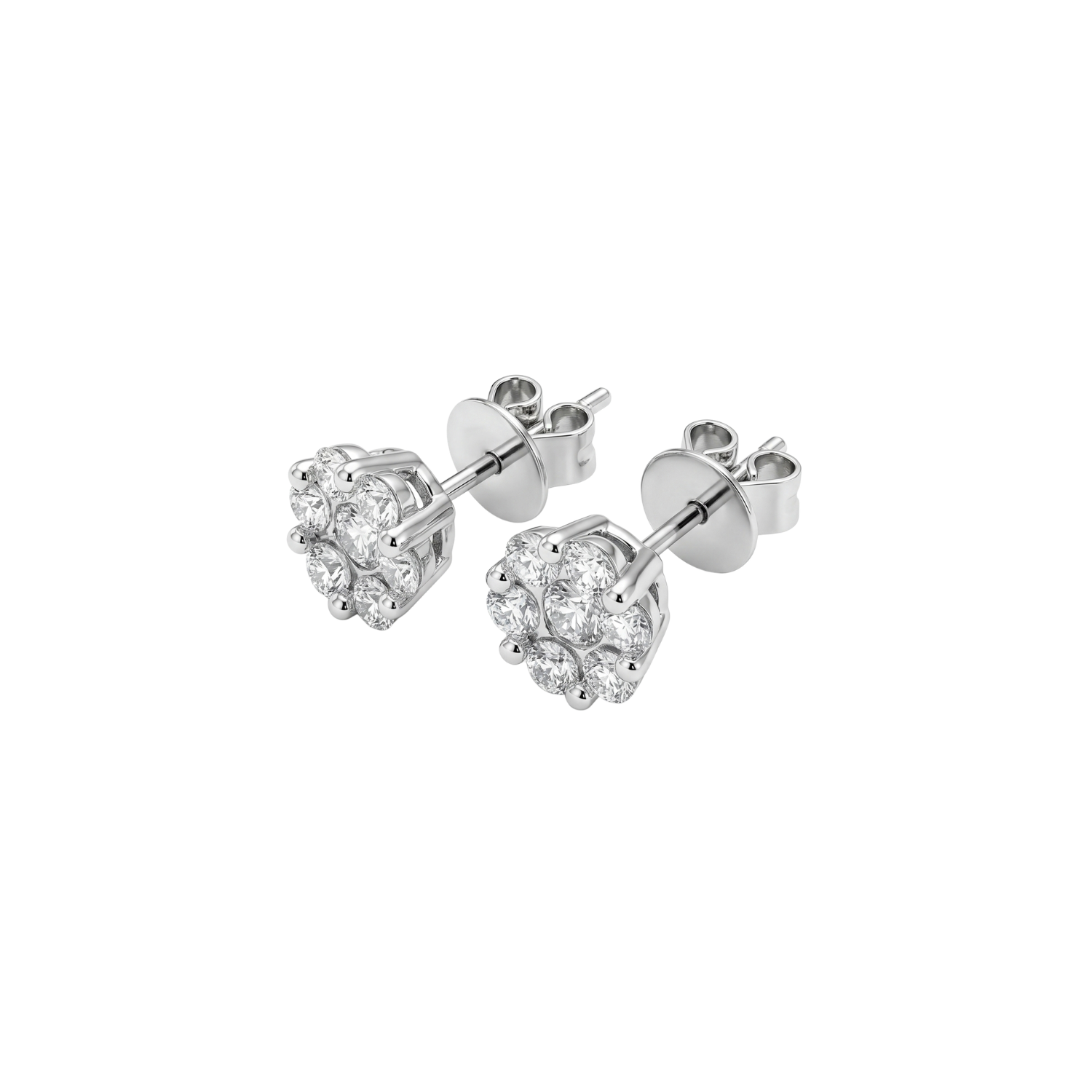 Aros de Oro 18kt con Diamantes 66 Pts Totales SI/H Corte Brillante 30151 - By Danielle Costantini 1