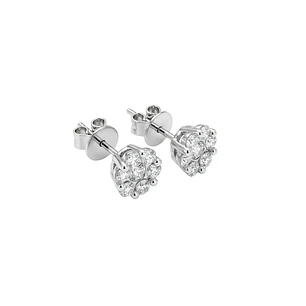 Aros de Oro 18kt con Diamantes 66 Pts Totales SI/H Corte Brillante 30151 - By Danielle Costantini