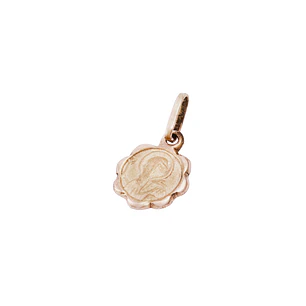 Colgante Oro Miel 18kt  San Benito 10mm
