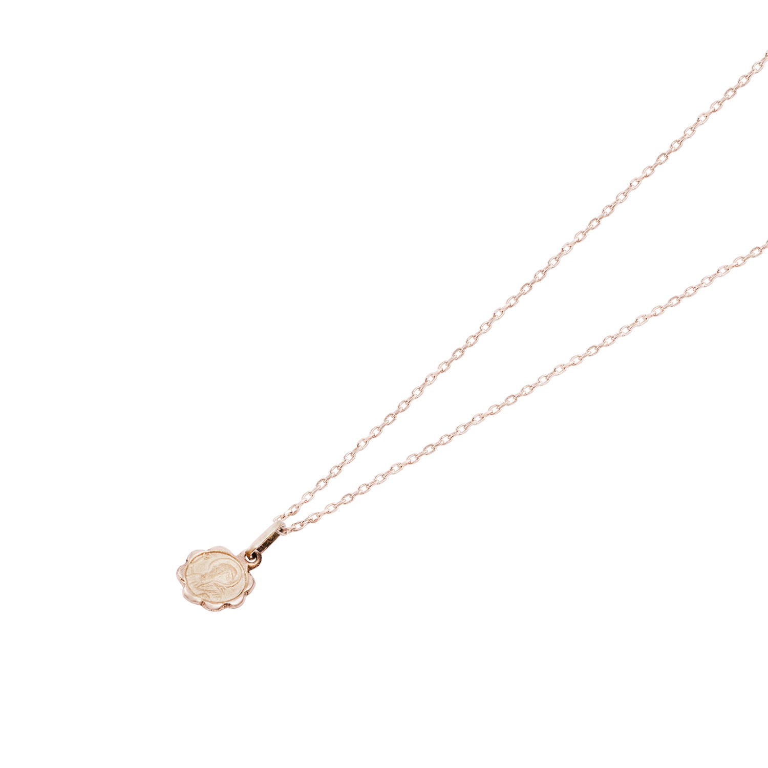 Colgante Oro Miel 18kt  San Benito 10mm 3