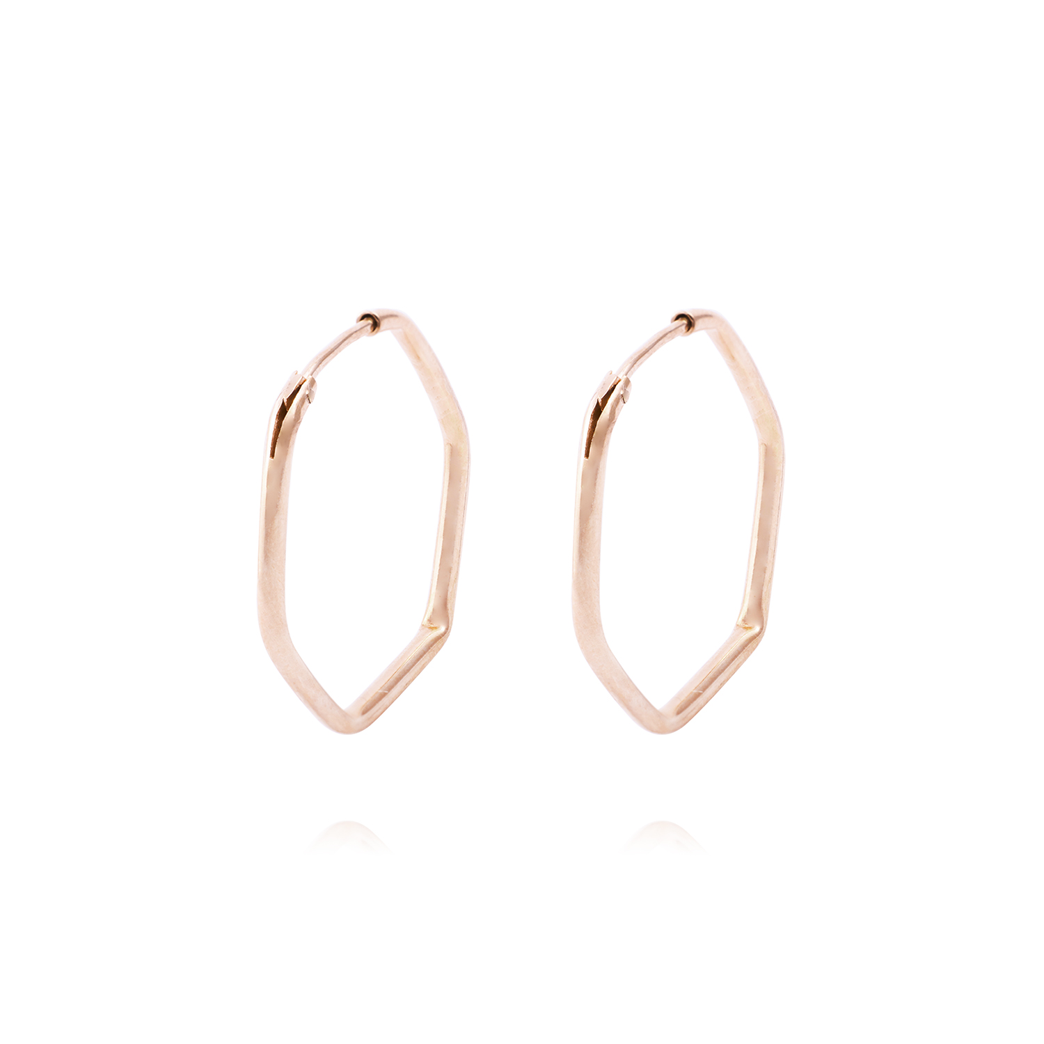 Aros Oro Miel 18kt Rombo 1