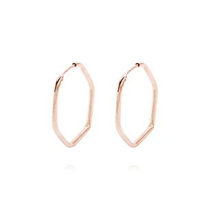 Aros Oro Miel 18kt Rombo
