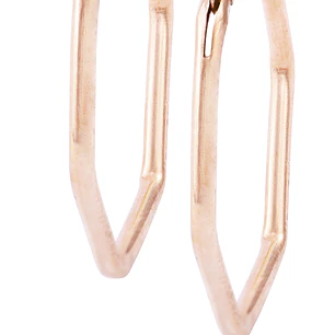 Aros Oro Miel 18kt Rombo