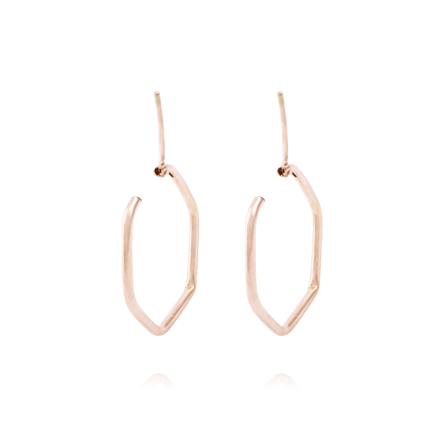 Aros Oro Miel 18kt Rombo 3