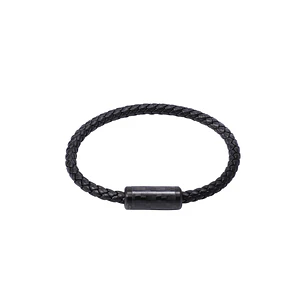 Pulsera de cuero Seth Carbon