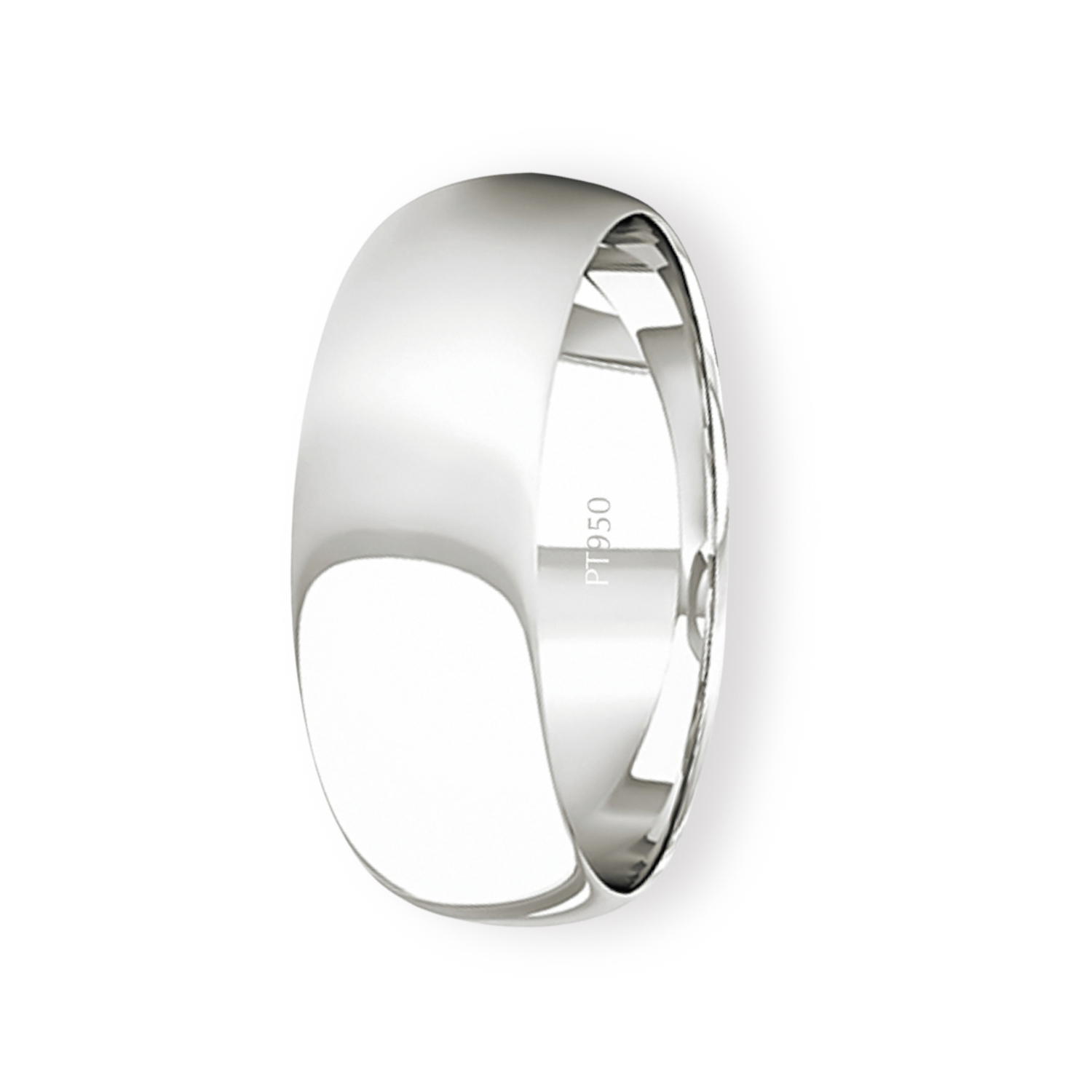 Argolla Matrimonio de Platino Inglés Argos de 5,0mm 1