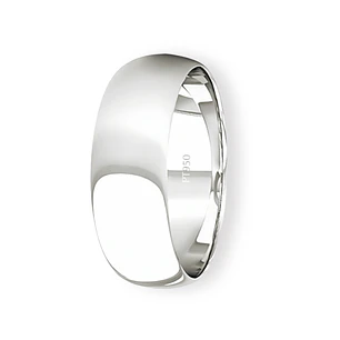 Argolla Matrimonio de Platino Inglés Argos de 5,0mm
