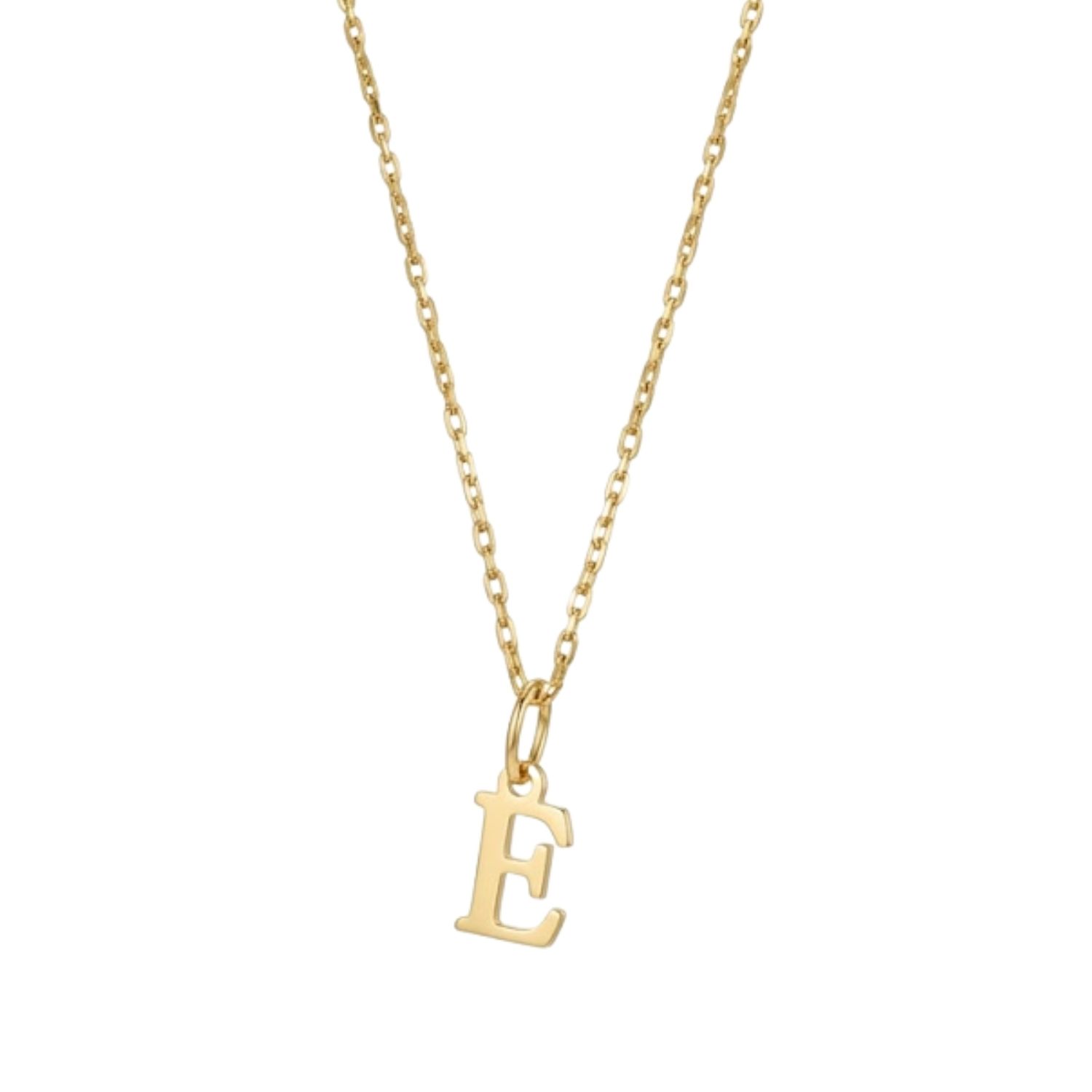 Colgante Inicial E Noble Oro Miel 18kt 2