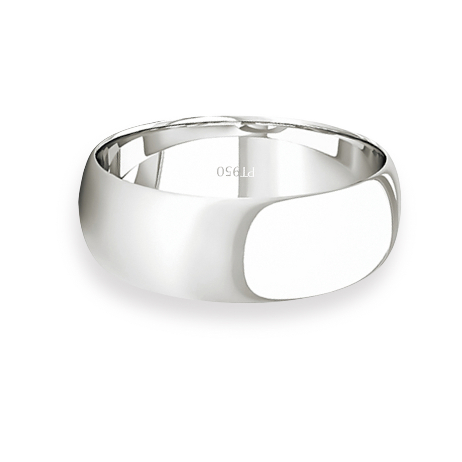 Argolla Matrimonio de Platino Inglés Argos de 5,0mm 2