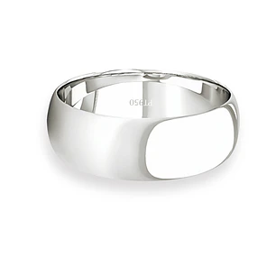 Argolla Matrimonio de Platino Inglés Argos de 5,0mm