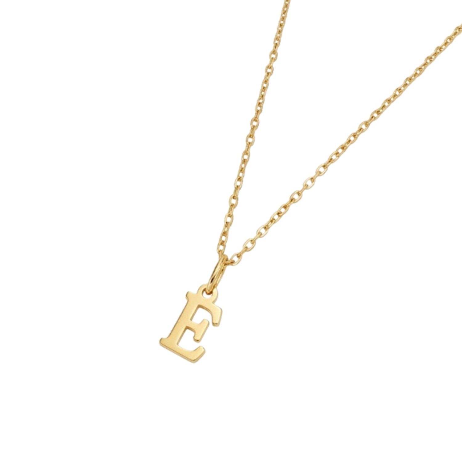 Colgante Inicial E Noble Oro Miel 18kt 3