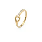 Anillo Oro Miel 18kt Entrelazado Pavé - Miniatura 1