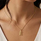 Colgante Inicial E Noble Oro Miel 18kt - Miniatura 4