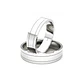 Par Argollas Matrimonio de Oro Blanco 18kt Modelo Diva de 5,0mm - Miniatura 1