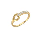 Anillo Oro Miel 18kt Entrelazado Pavé - Miniatura 3