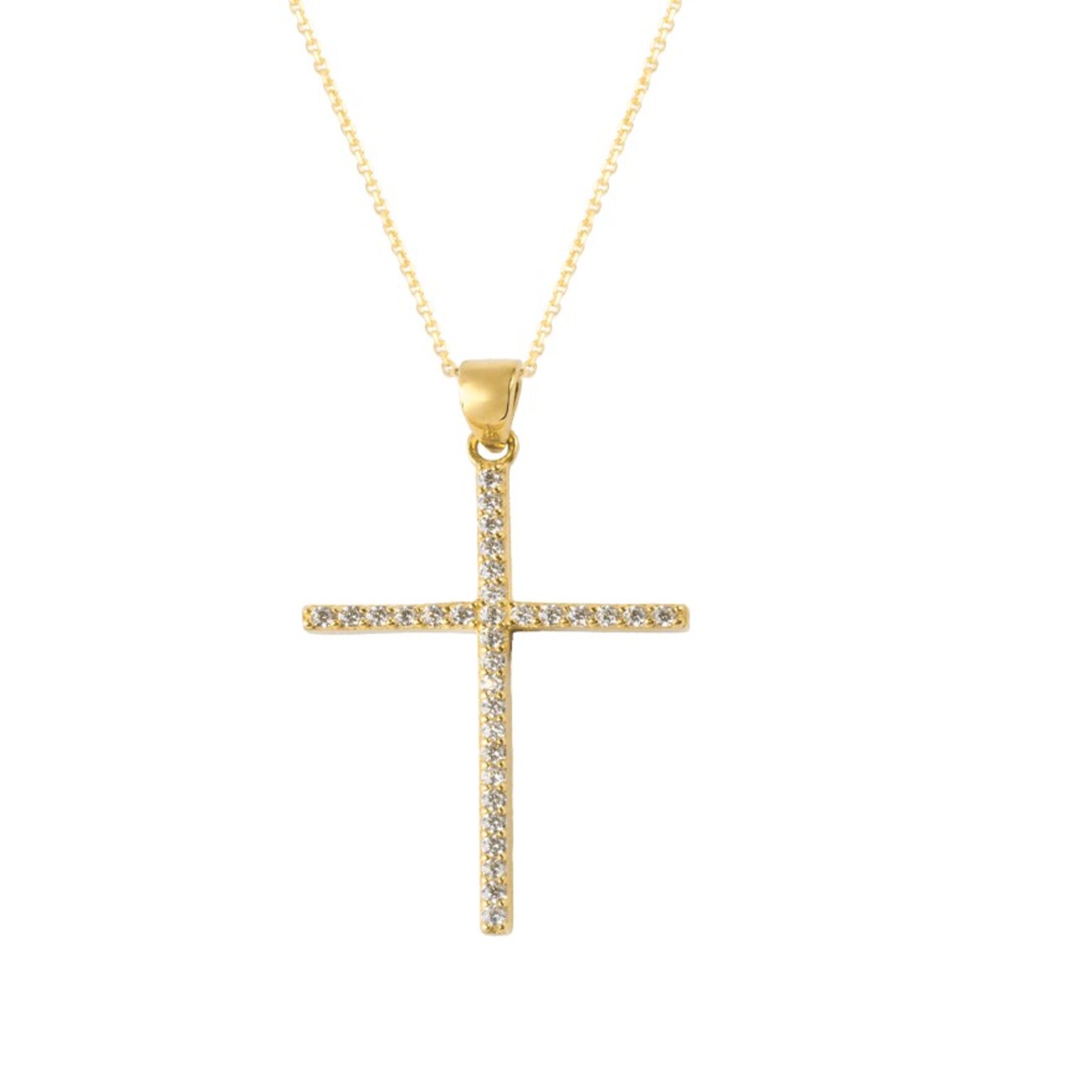 Colgante de Oro 18kt Cruz 30x18 2