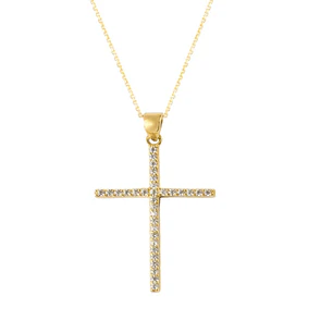 Colgante de Oro 18kt Cruz 30x18
