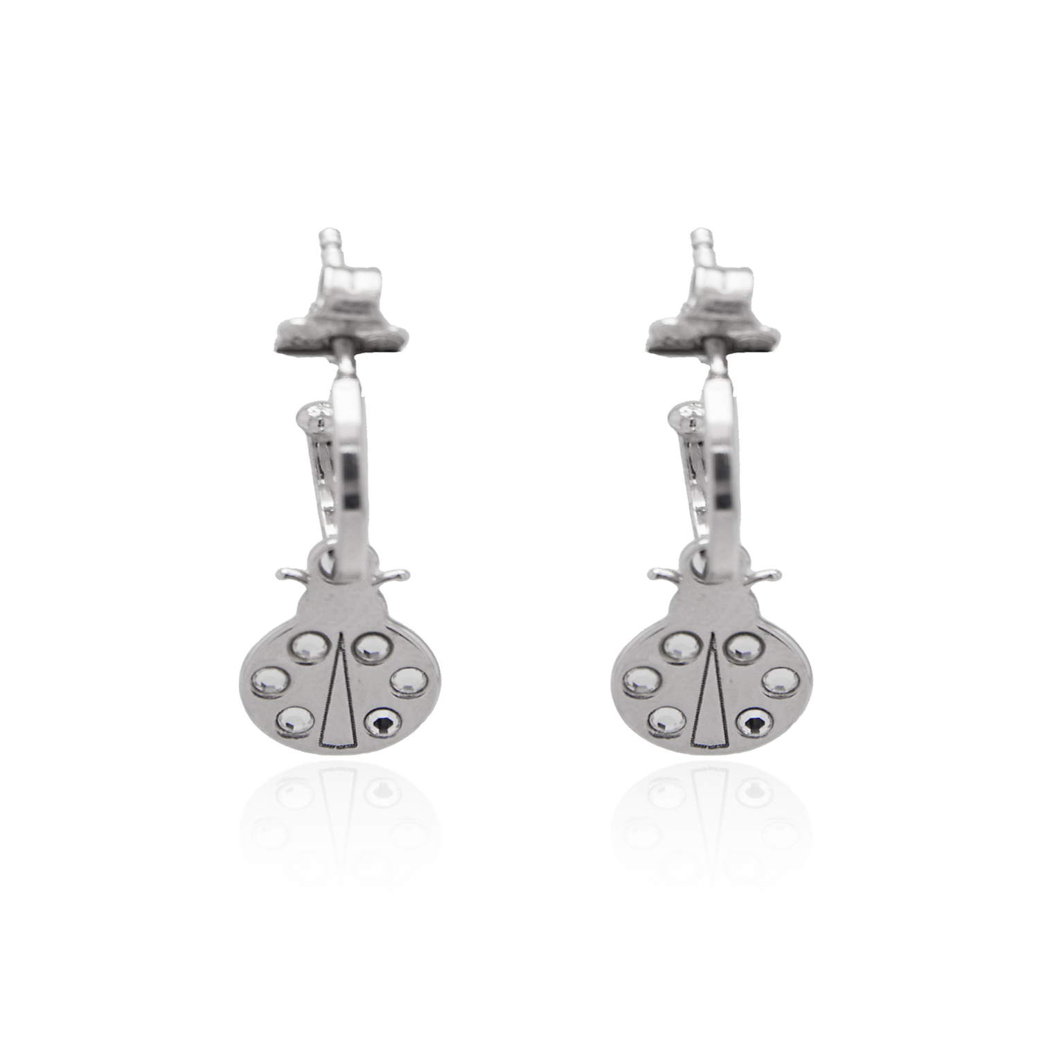 Aros de Plata Esterlina 925 Argollas Figura Chinita 1