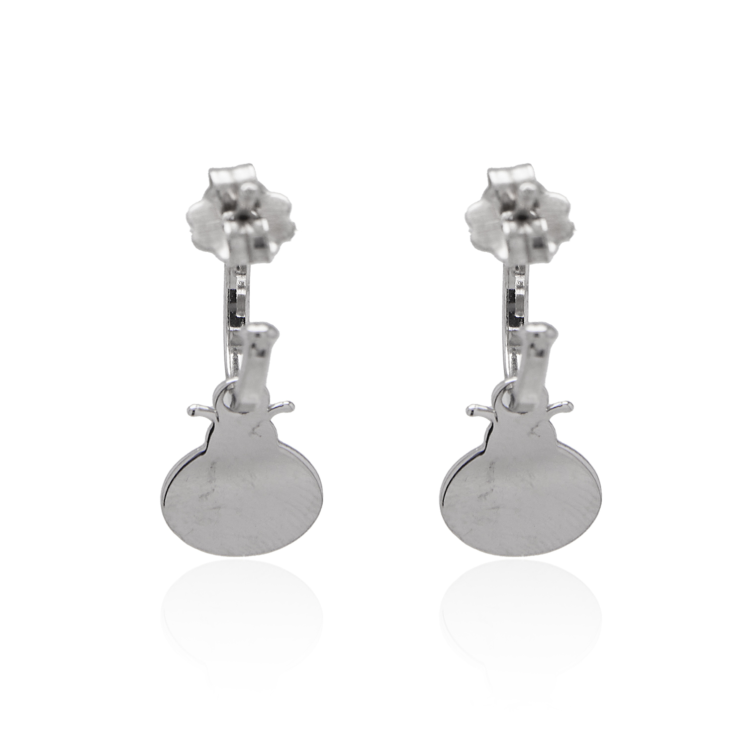 Aros de Plata Esterlina 925 Argollas Figura Chinita 3