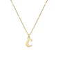 Colgante de Oro Miel 18kt Letra Gótica C - Miniatura 3