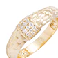 Anillo de Oro 18Kt Con Textura y Circon - Miniatura 2