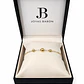 Pulsera de Oro 18kt Tres Esferas Pequeñas - Miniatura 6