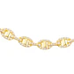 Pulsera Plata Esterlina 925 Eslabones Circonita Revestido en Oro 18kt - Miniatura 2