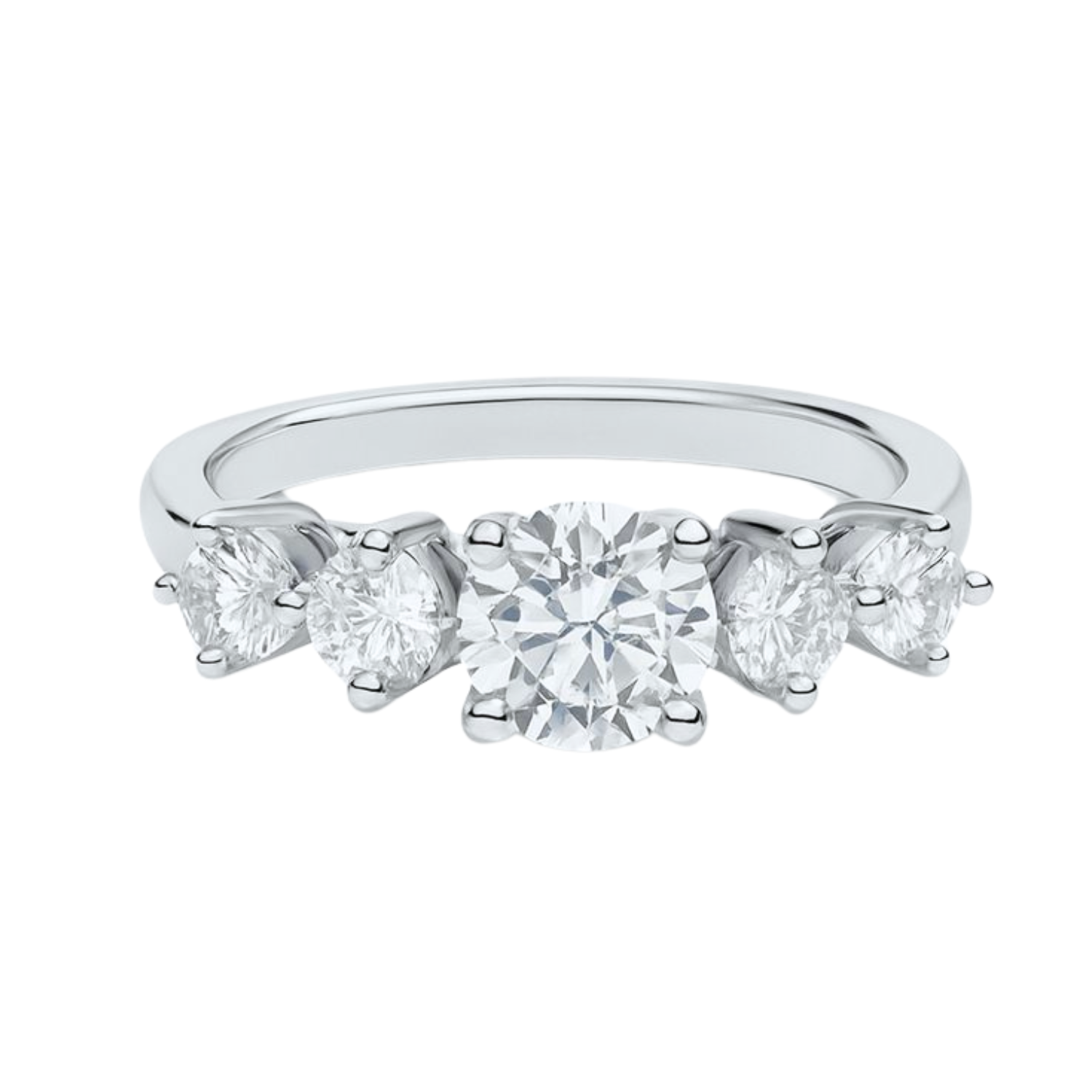 Anillo Oro Blanco 18kt Circonita Central 6 MM 3
