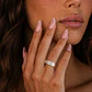 Anillo Oro Blanco 18kt Modelo Nizo 16 Diamantes 2pts - Miniatura 3