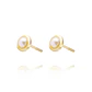 Aros de Oro 18kt Modelo de 3mm Perla Cultivada - Miniatura 2