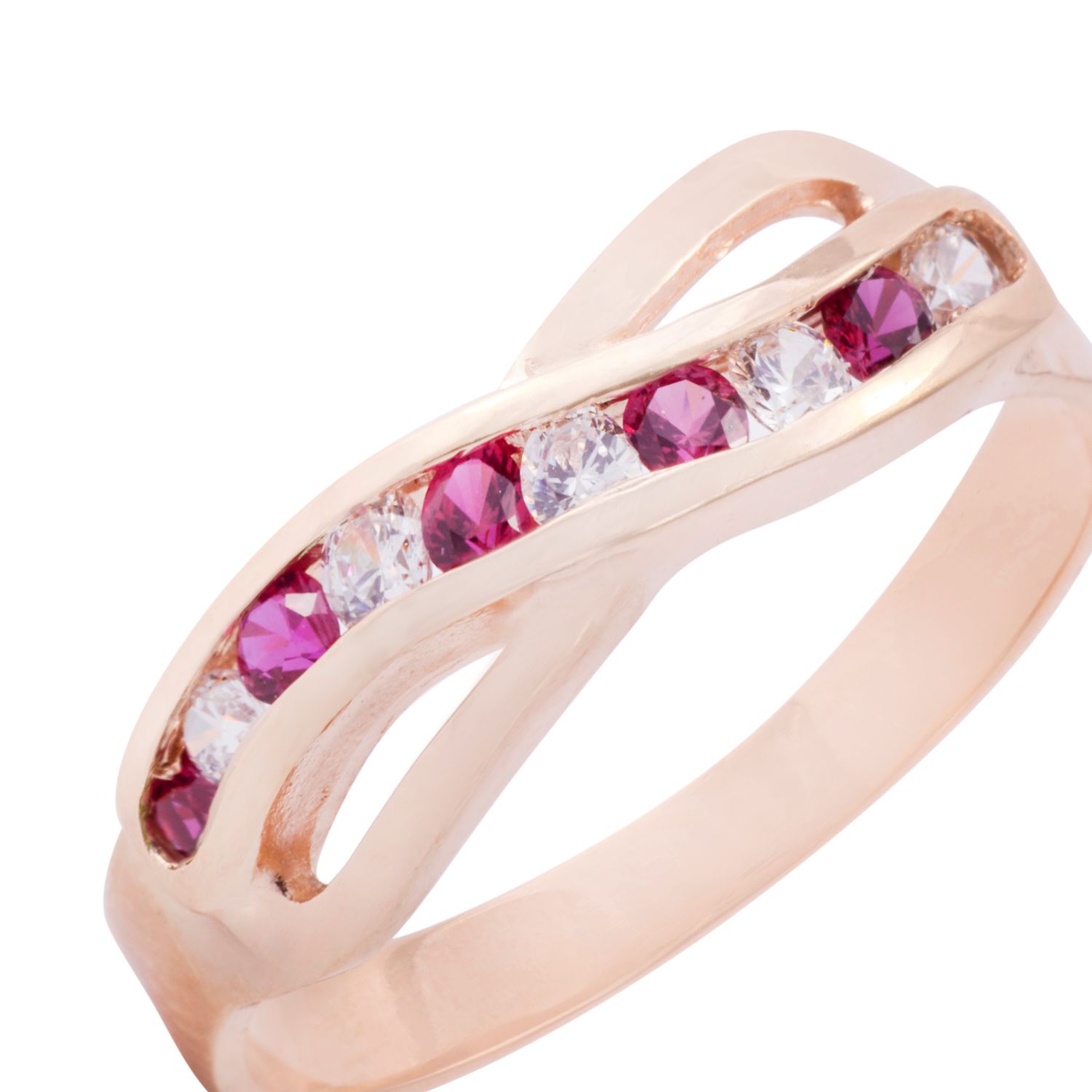 Anillo Oro Miel 18kt Rubí Radiante 2