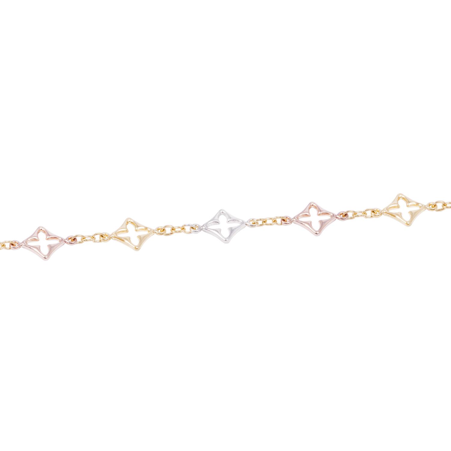Pulsera de Oro 18kt Mano de Fátima Bicolor 2