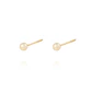 Aros de Oro 9kt Bolita Solida 3mm - Miniatura 2