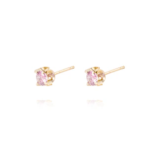 Aros de Oro 18kt Rosa Francia 4MM