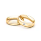 Par Argollas Matrimonio de Oro Amarillo 18kt Cuore 4,5mm Diamante 3Pts - Miniatura 2