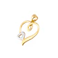 Colgantes de Oro 18kt Modelo Corazón Grande y Chico - Miniatura 1