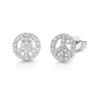 Aros de Oro 18kt con Diamantes 29 Pts Totales SI/H Corte Brillante - By Danielle Costantini