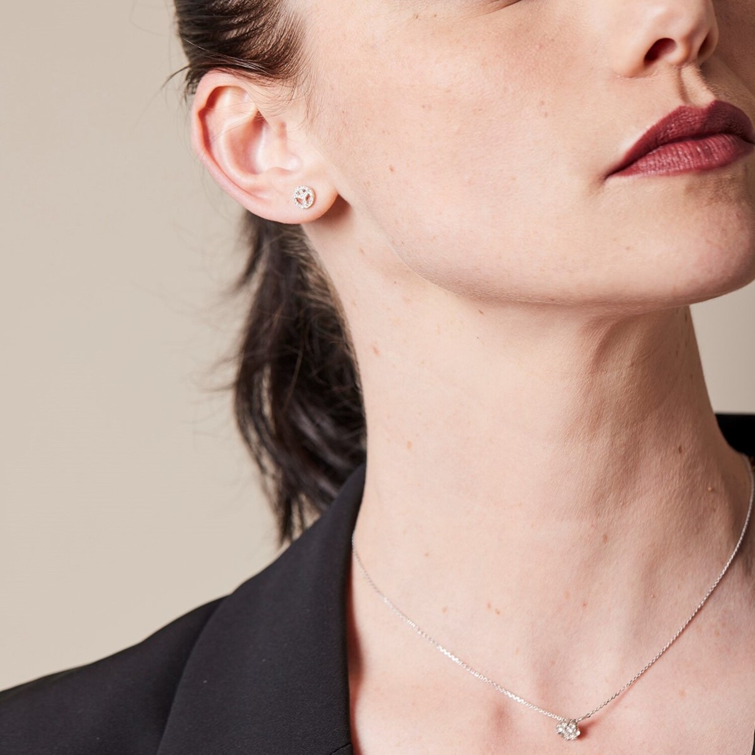 Aros de Oro 18kt con Diamantes 29 Pts Totales SI/H Corte Brillante - By Danielle Costantini 6