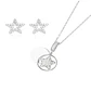 Conjunto Estrella y Estrellita Plata Esterlina 925 - Miniatura 1